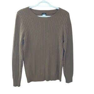 J. Crew Women's Wool/Cashmere Blend Knitted Cabled Sweater Size S Style #17267